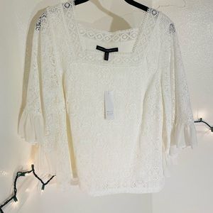 NWT Bell Sleeve Lace Top